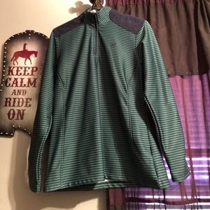 Ladies Ariat green and dark blue size large jacket